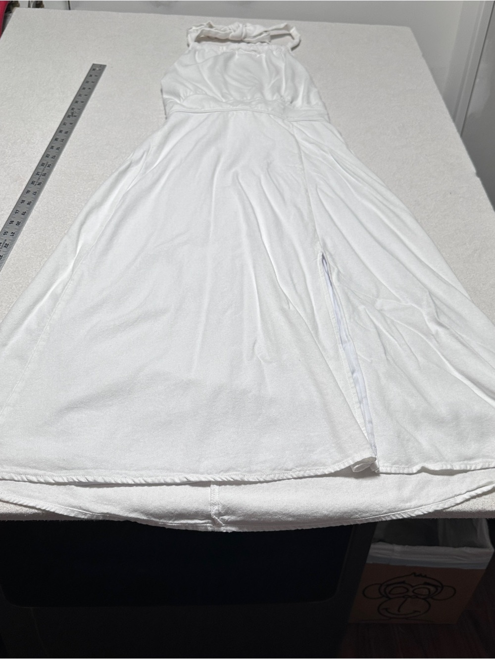 Backless White Halter Maxi Dress - Elegant Summer Style